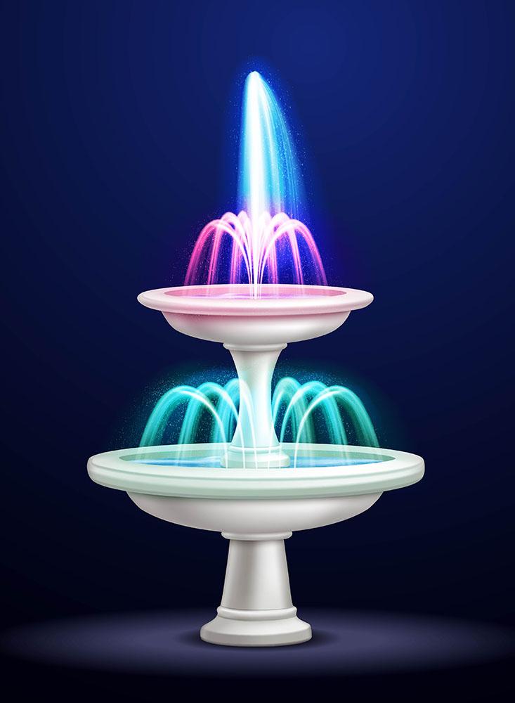 Colorful Fountain