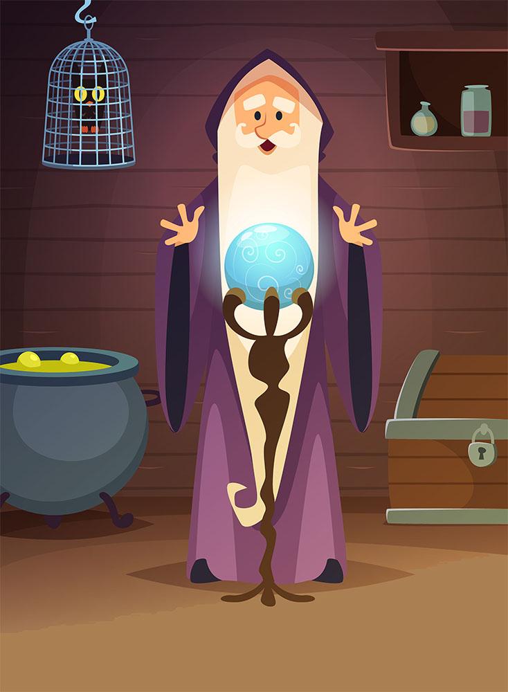 Wizard with Orb